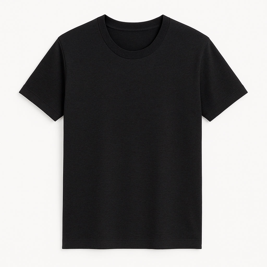Basic t-shirt Straight Black