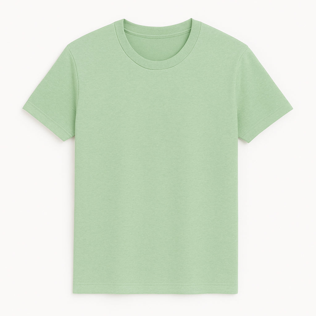 Basic t-shirt Straight Green
